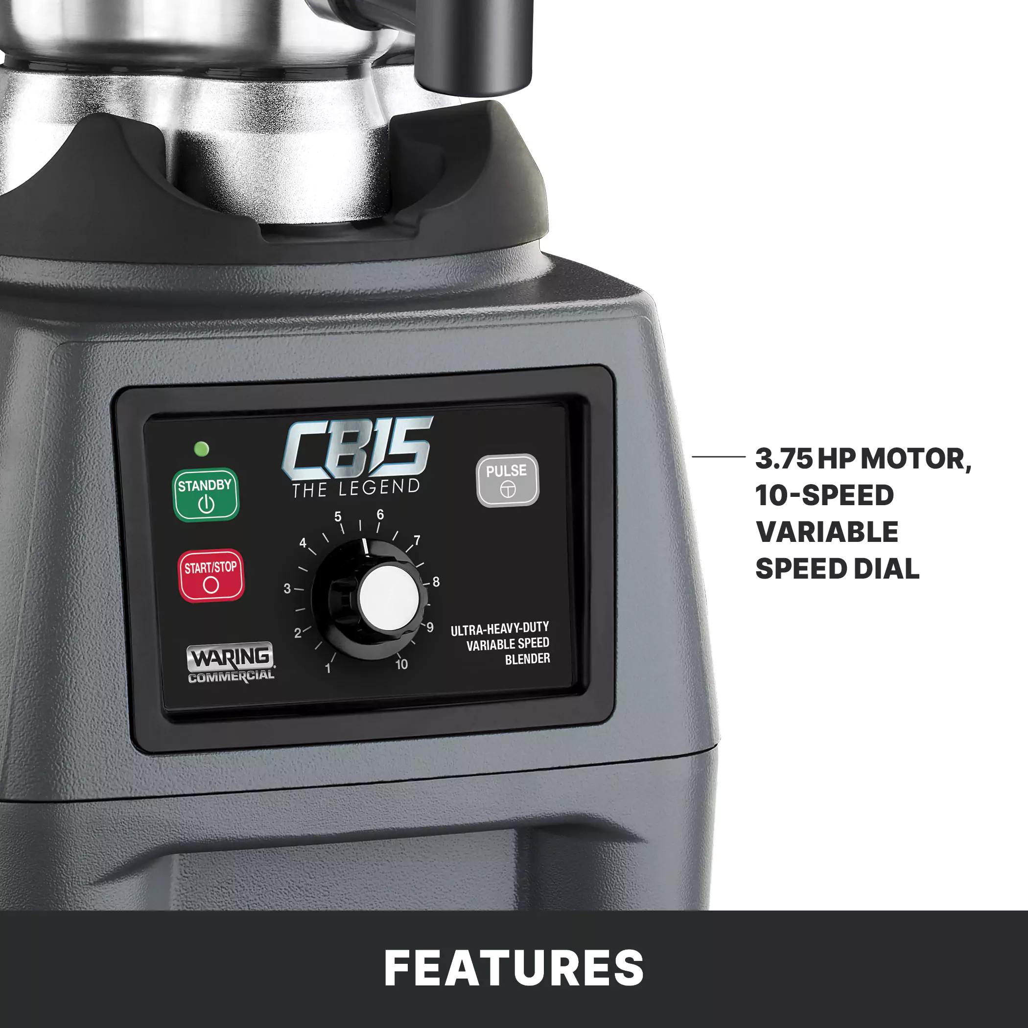 The Legend One-Gallon Food Blender with Variable Speed and Spigot